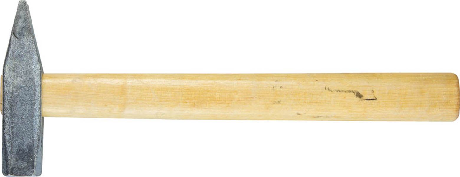 Молоток слесарный 500 г с деревянной рукояткой, оцинкованный, НИЗ 2000-05