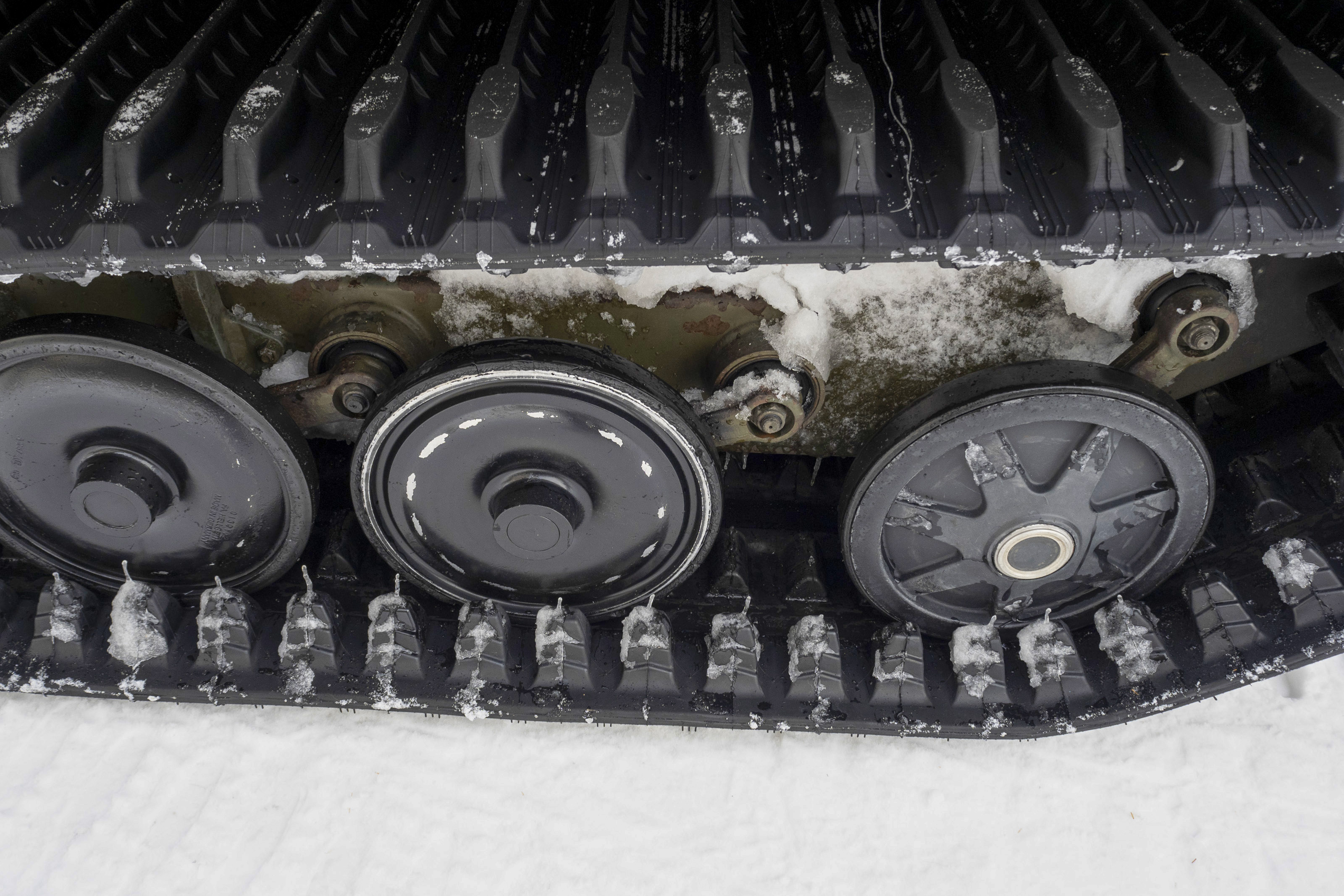 tracked snowmobile